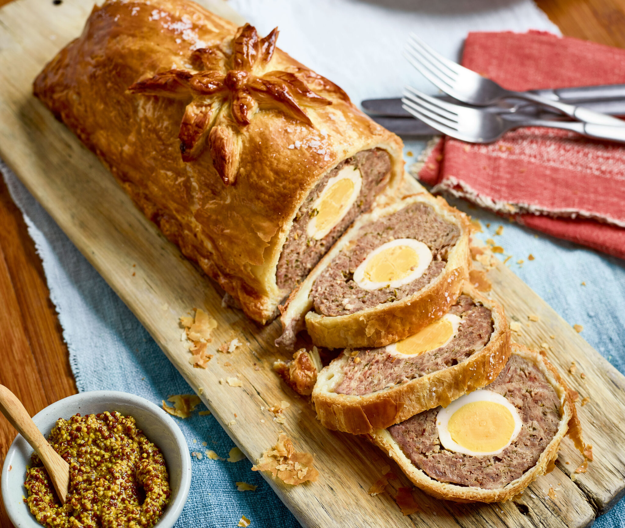 Nadiya Hussain Meatloaf Roll with Egg Recipe Time To Eat BBC