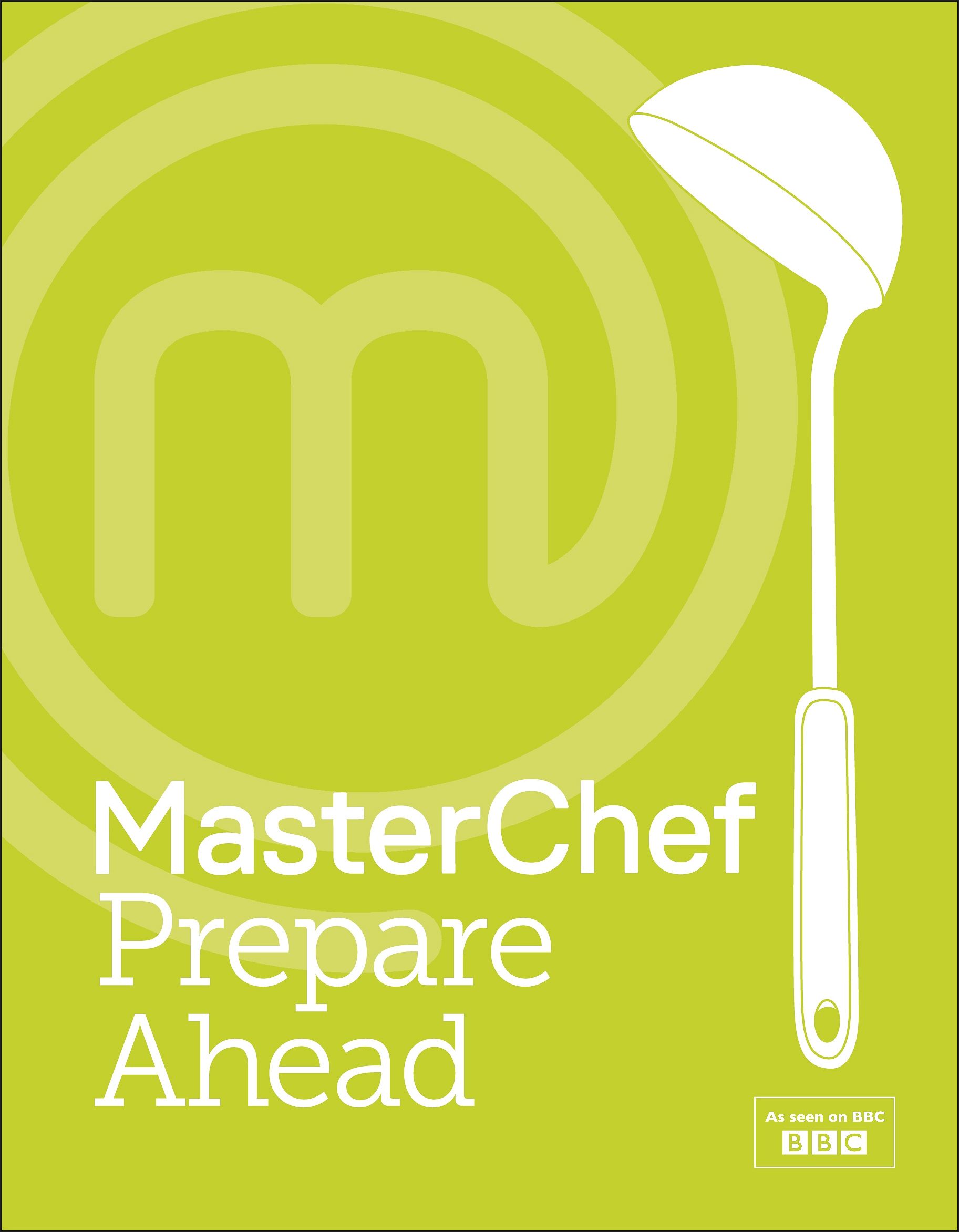 MasterChef Prepare Ahead Cookbook | Mini MasterChef Series