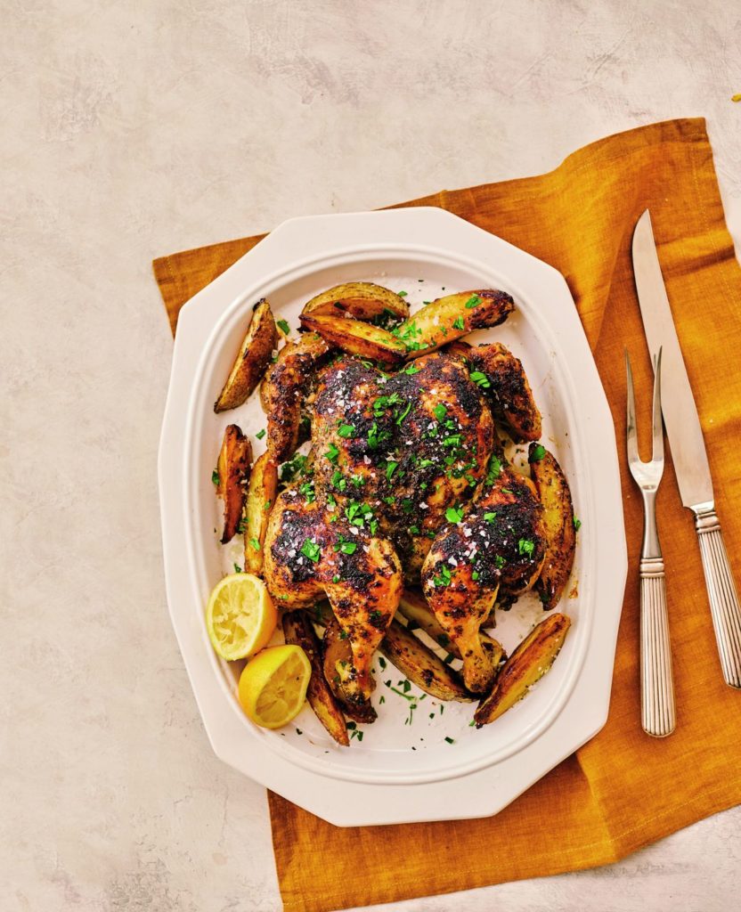 Greek Spatchcocked Chicken