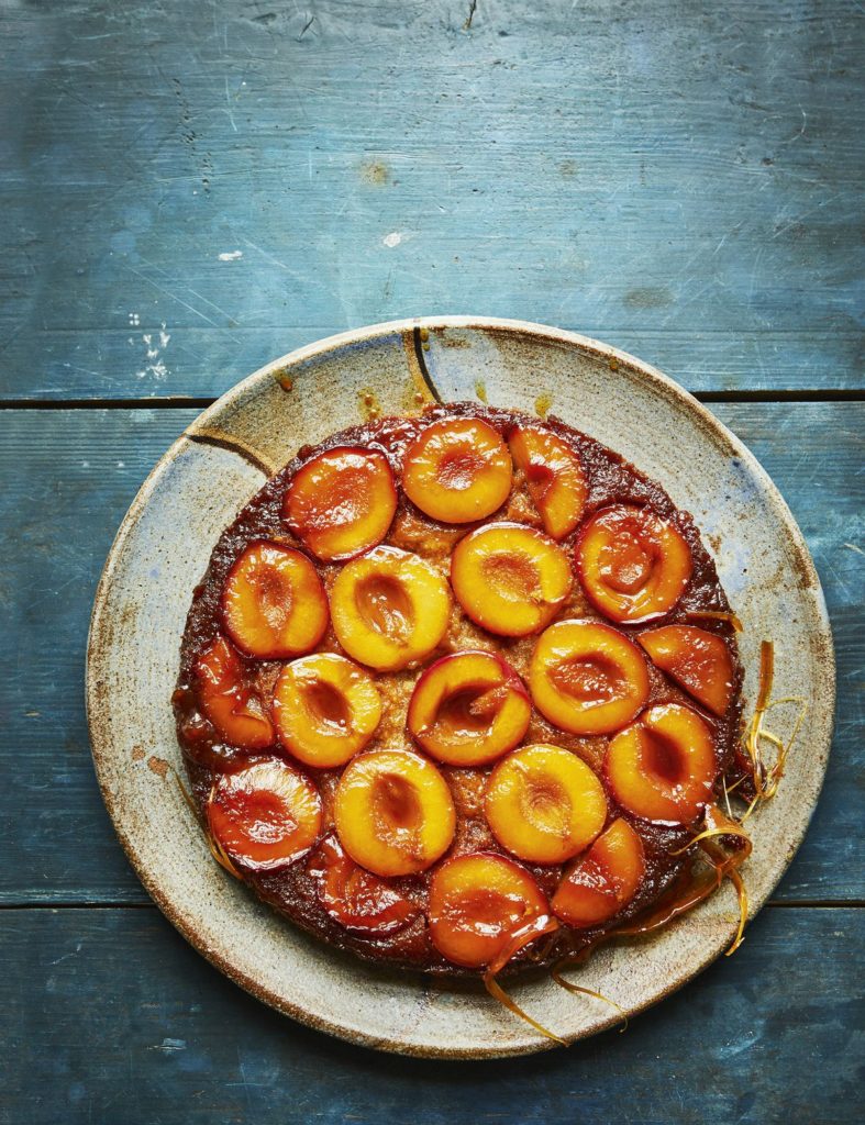 Faiza Hayani Bellili’s Caramelised Plum Upside-Down Cake