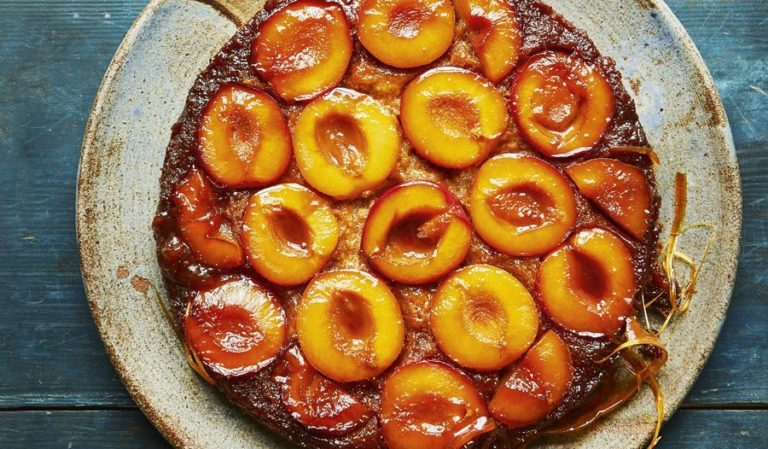 Caramelised Plum Upside-Down Cake | Together