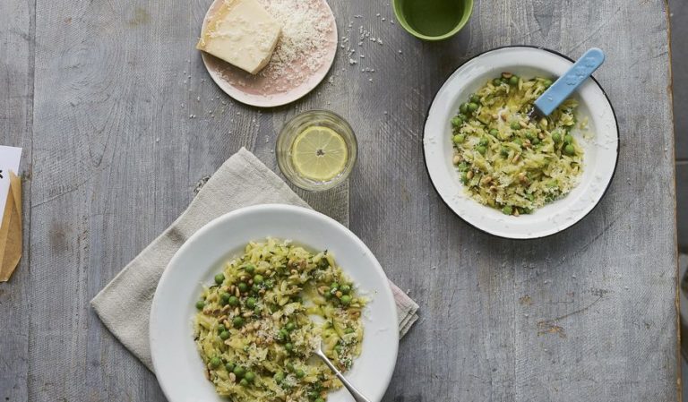 Pea Orzotto | Easy Vegetarian Pasta Recipe