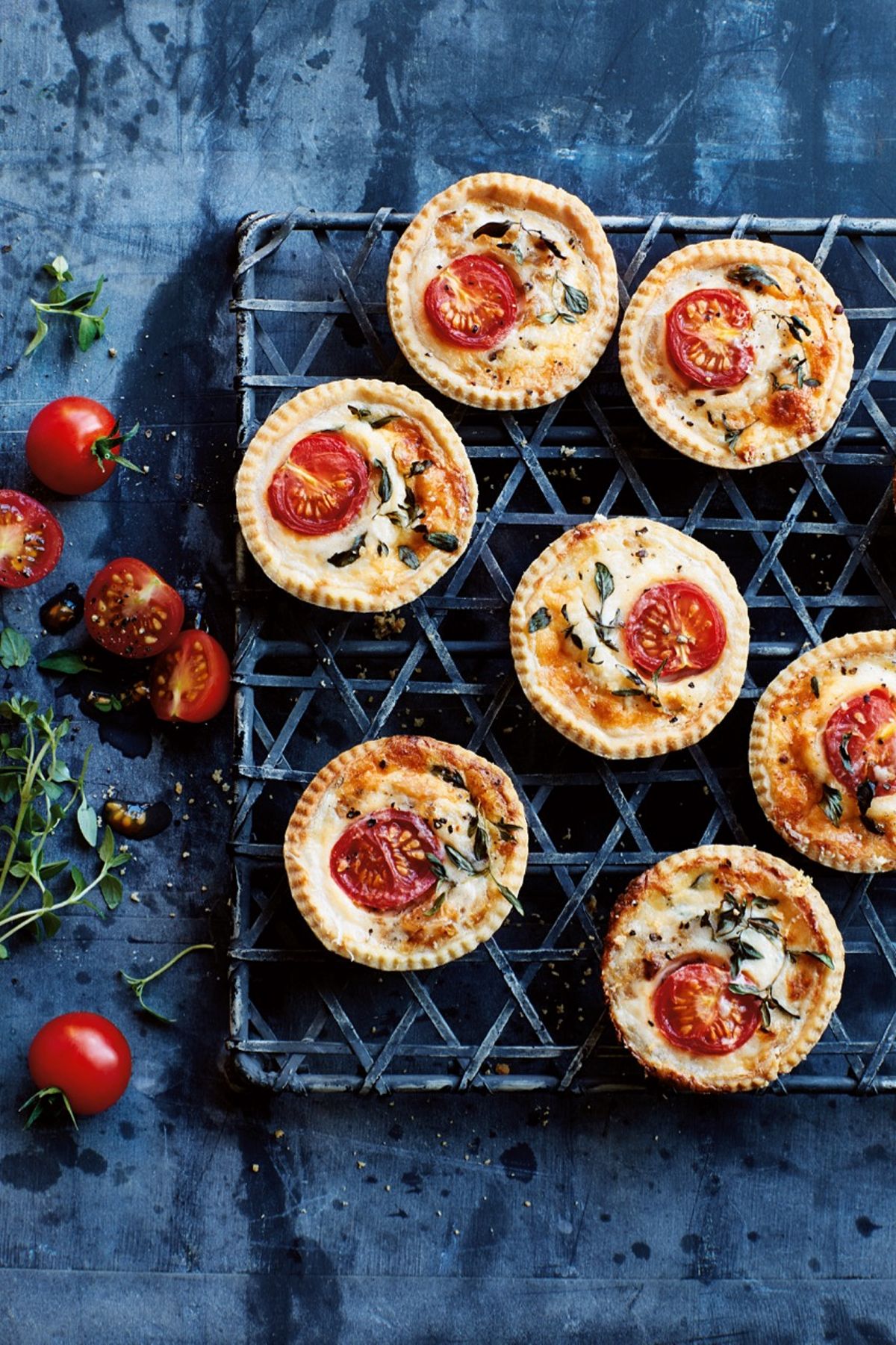 Mini Cheese and Tomato Tartlets