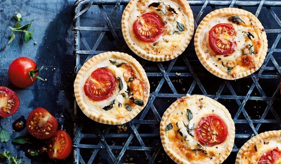Mini Cheese and Tomato Tartlets by Annabel Karmel.