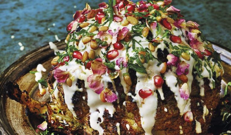 Cauliflower Shawarma with Pomegranate