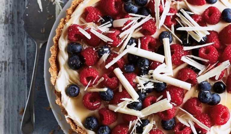 Berry and White Choc Tart by Annabel Karmel