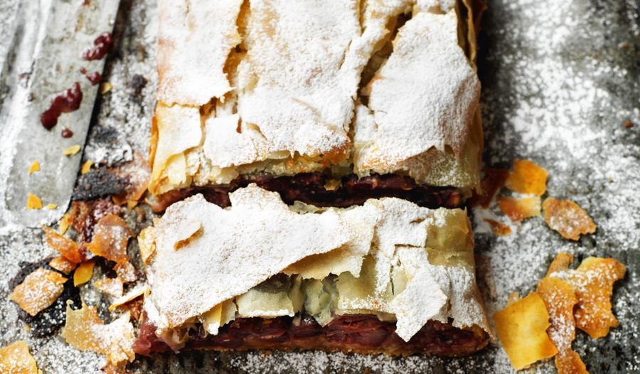 Croatian Sour Cherry Strudel from Rick Stein: From Venice to Istanbul