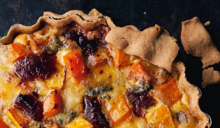 Membrillo and Stilton Quiche from Yotam Ottolenghi's Plenty More cookbook