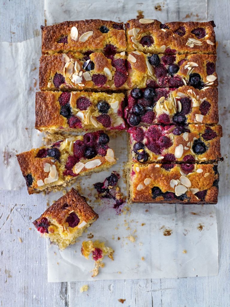 Summer Berry Shortbread Cake