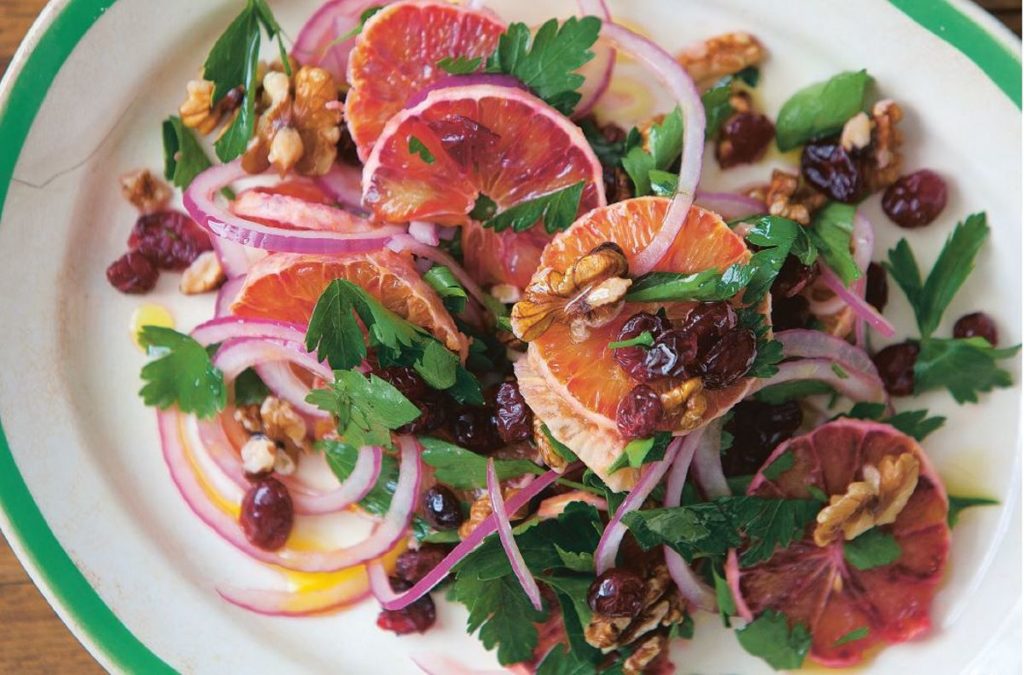 Orange, Cranberry & Walnut Salad