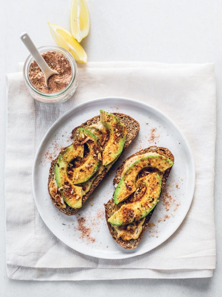 9-Spice Avocado Hummus Toast