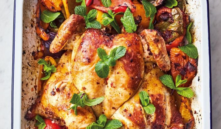 Jamie Oliver Harissa Chicken Traybake Recipe Roast Chicken