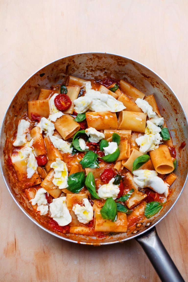 Rachel Roddy Aubergine and Mozzarella Pasta