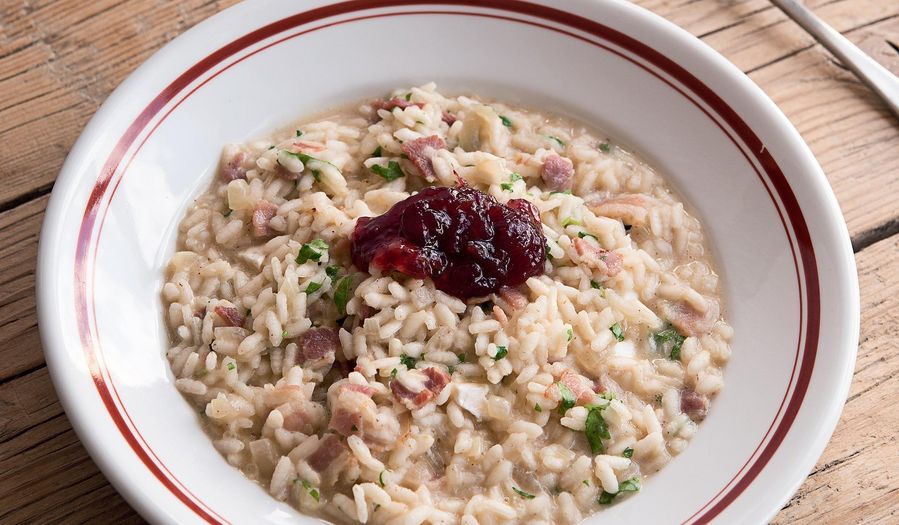 Brie and Bacon Risotto