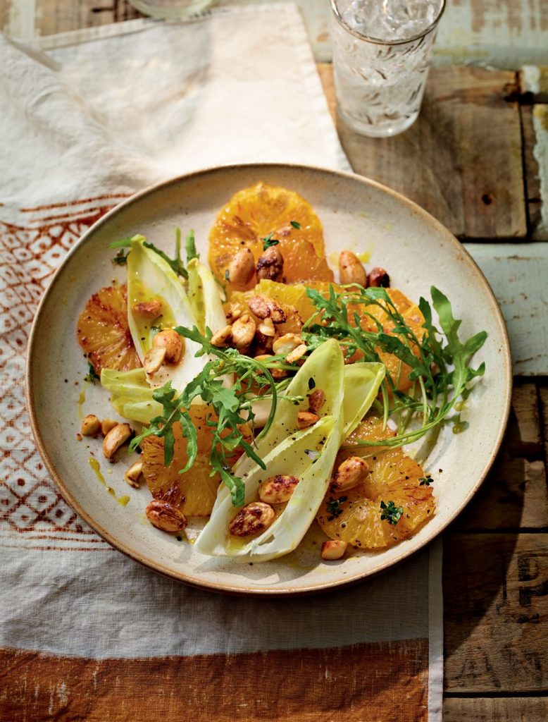 Ainsley Harriott’s Charred Orange and Spiced Almond Salad