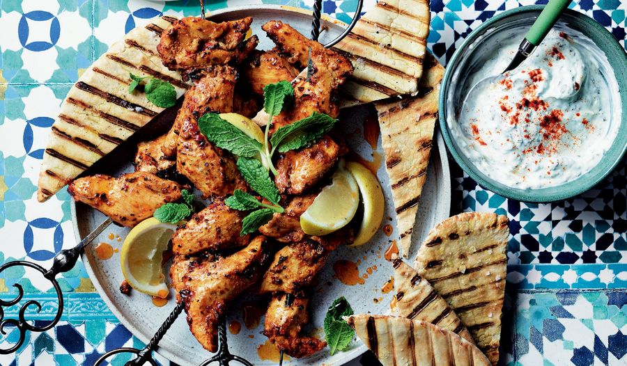Harissa Lemon Chicken Skewers | ITV Ainsley's Mediterranean Cookbook