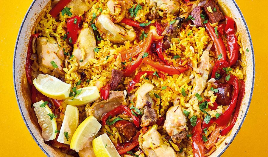 One-pot Spanish Chicken Paella | Easy Lockdown Rice Recipe