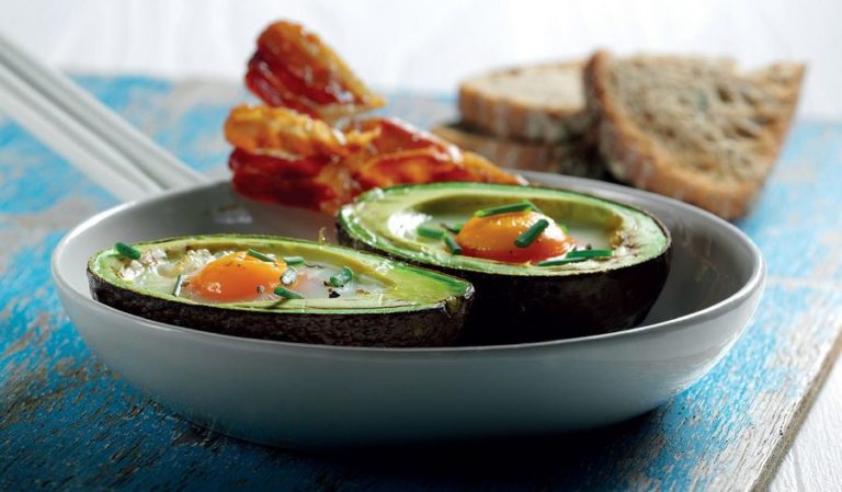 Avocado Baked Eggs from The Avocado Cookbook