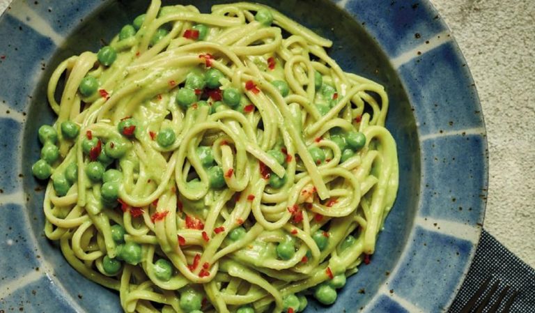 Nadiya Hussain's Avocado Pasta with Peas & Mint Recipe | Family Favourites