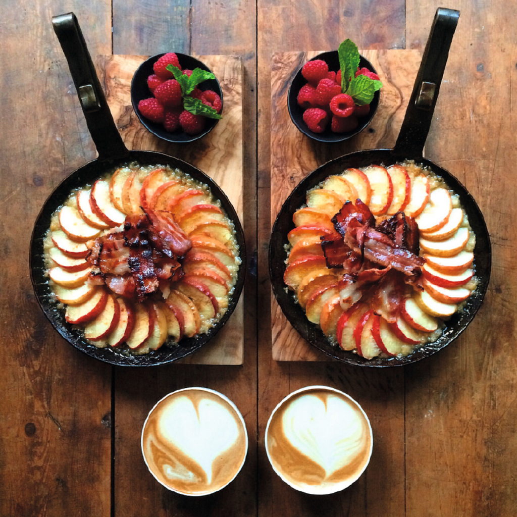 Baked Oats with Ginger Beer Bacon