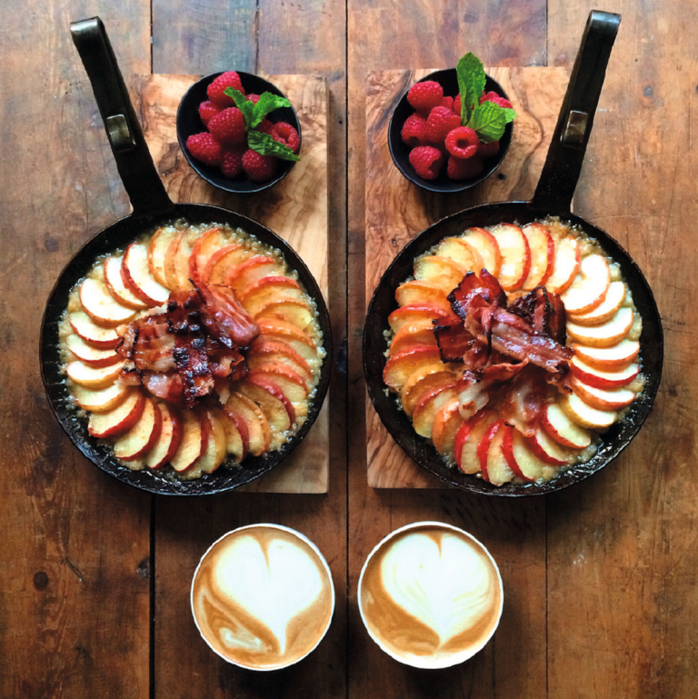 Baked Oats with Ginger Beer Bacon