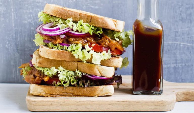 Barbecue Pulled Jackfruit Sandwich