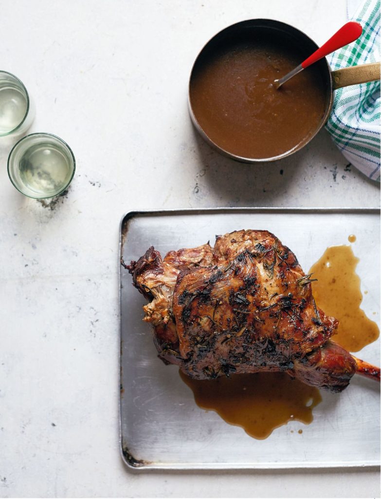 Roast Leg of Lamb with Madeira Gravy
