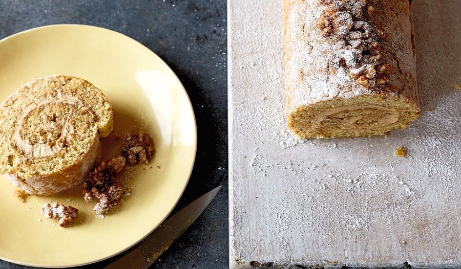 Coffee and Walnut Swiss Roll Recipe Britain's Best Home Cook