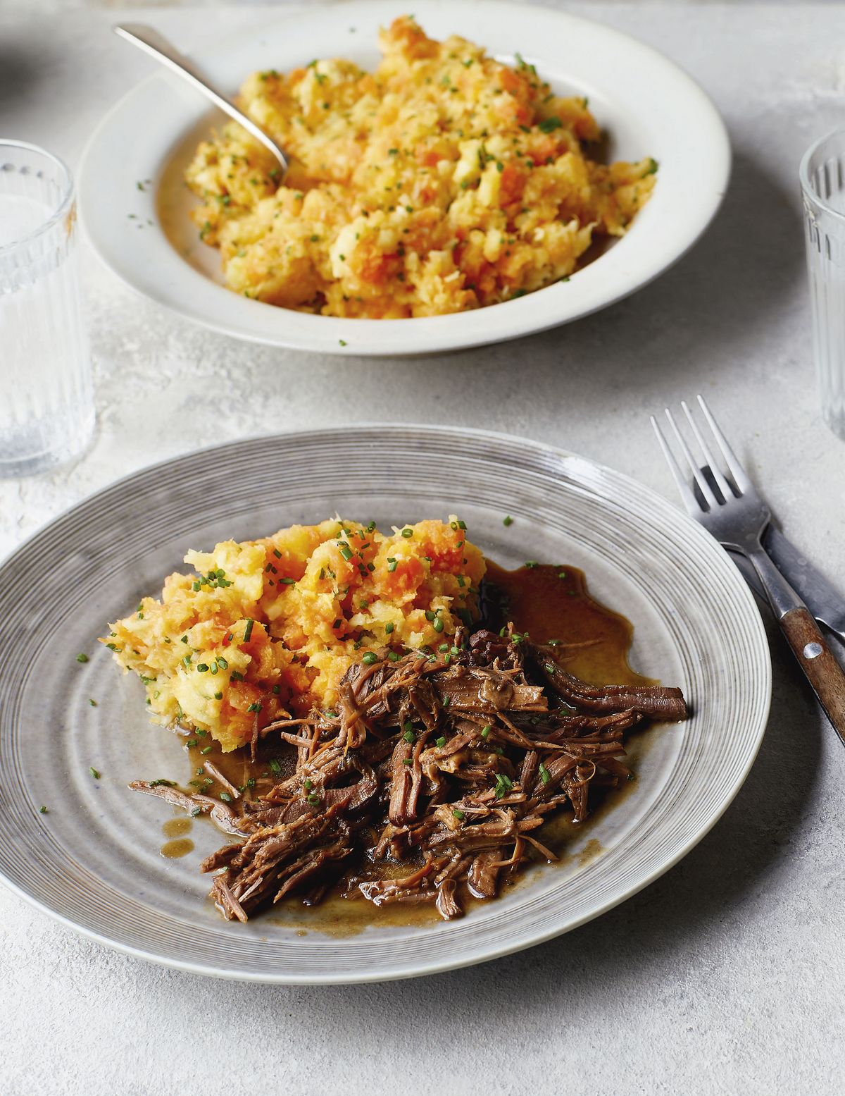 Eat Well For Less Slow-Cooked Beef with Root Veg Mash