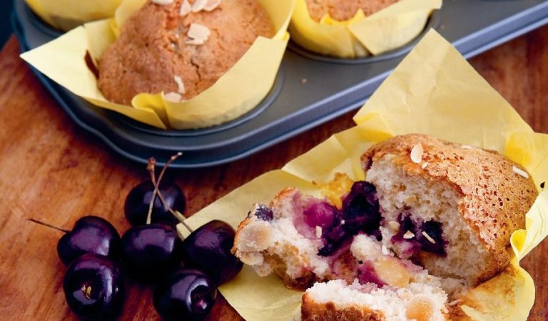 Cherry and Almond Muffins