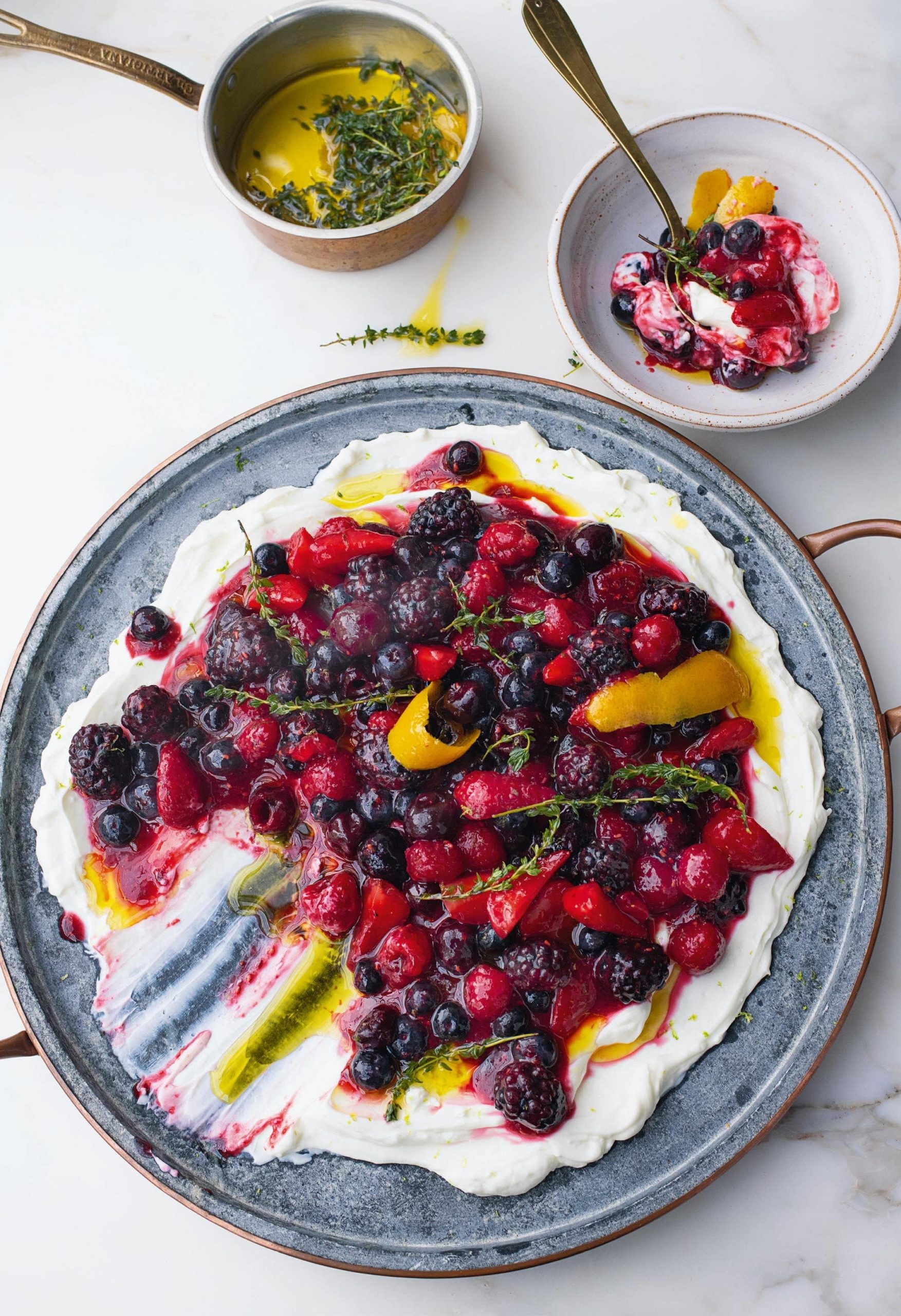 Berry Platter with Sheep's Labneh
