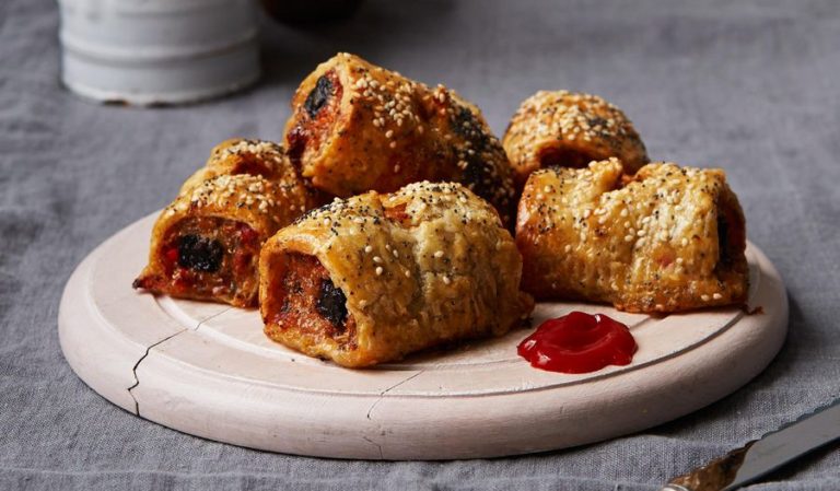 black pudding sausage rolls