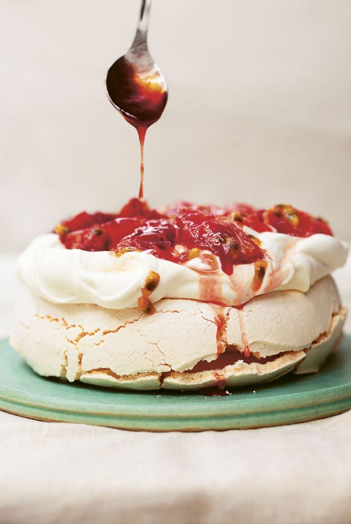 Nigella Lawson’s Blood Orange and Passionfruit Pavlova