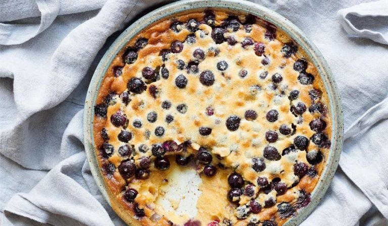 Nadiya Hussain Blueberry Clafoutis Baked Dessert Recipe