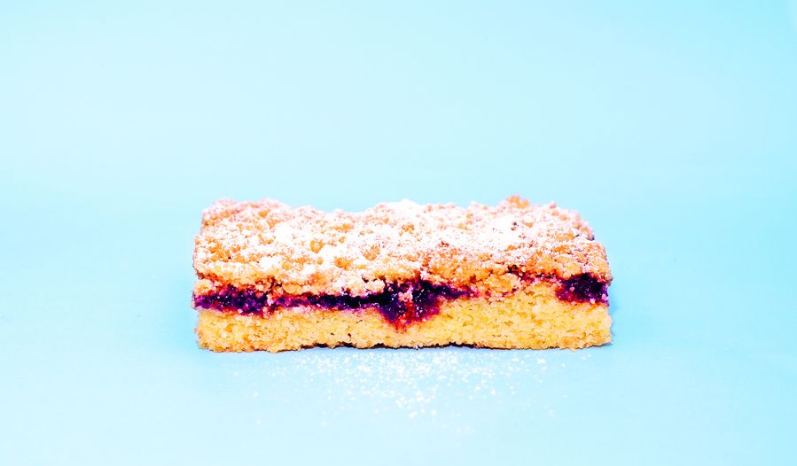Blueberry Shortbread Bars from The Lunchbox Book