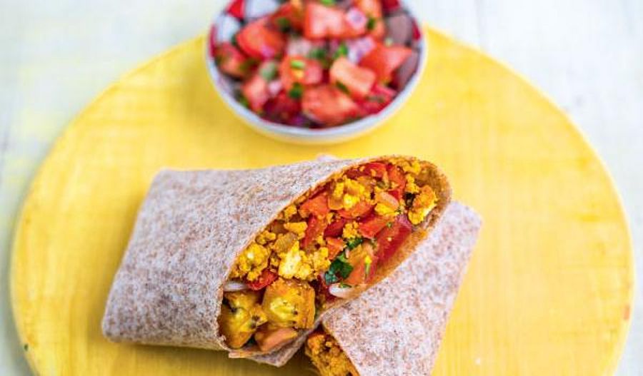 Plantain Breakfast Burrito with Pico de Gallo | Vegan Recipes