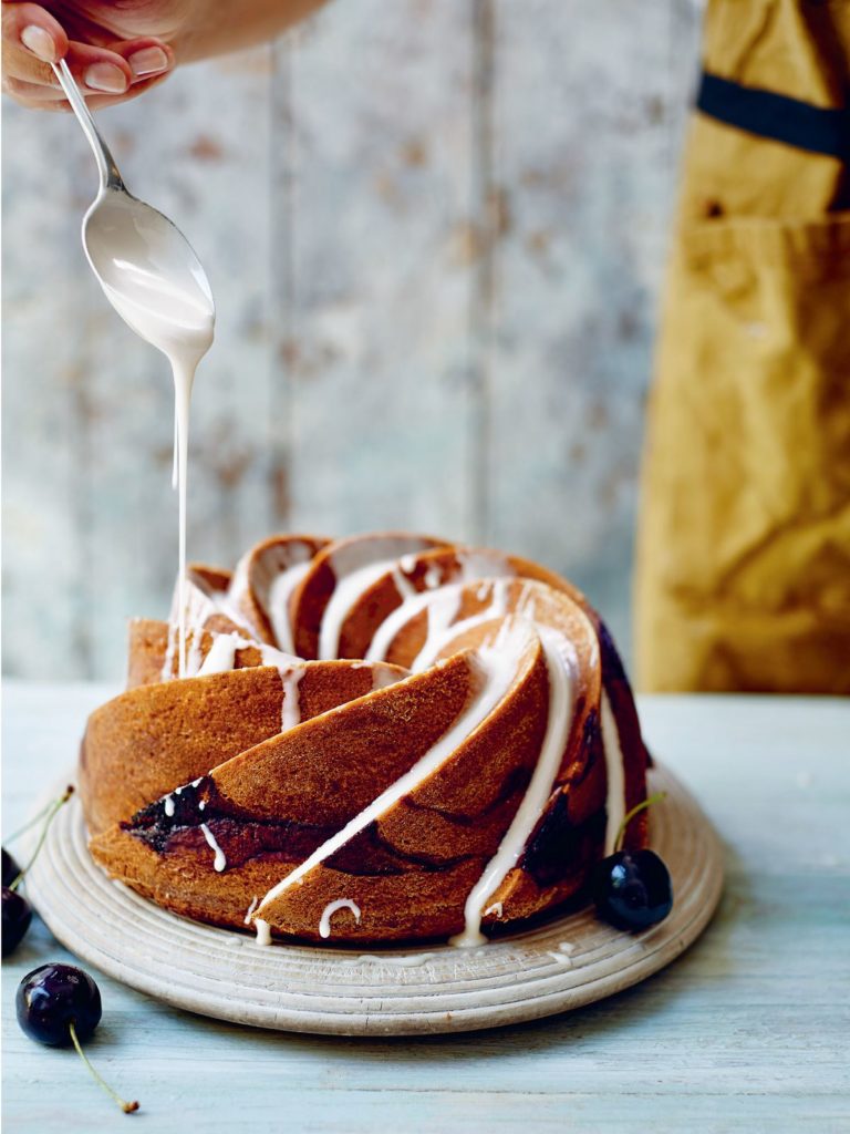 Cherry Bakewell Bundt