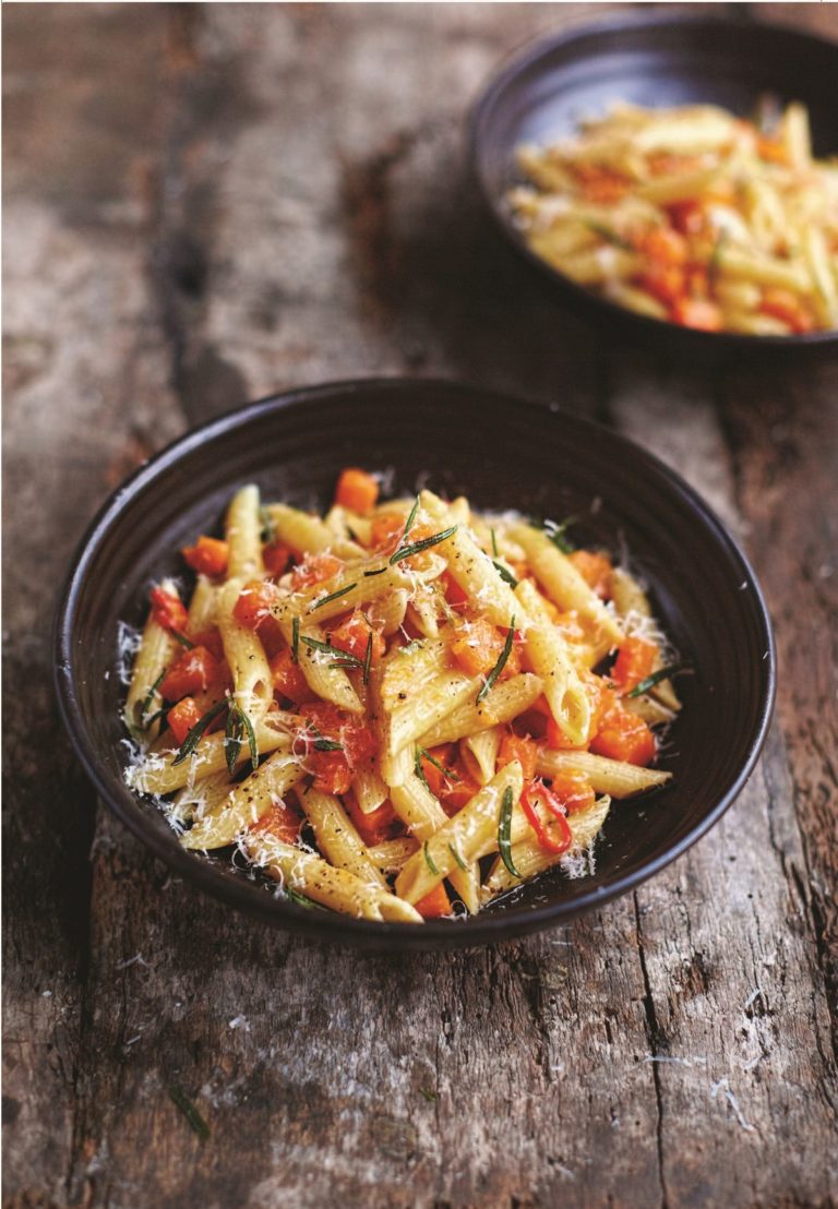 Butternut Squash and Pancetta Penne