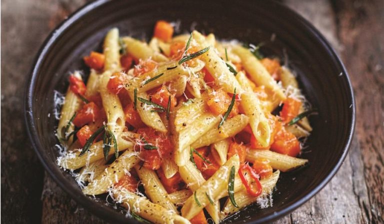 Butternut Squash and Pancetta Penne