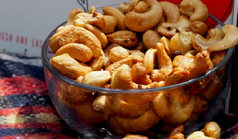 Roast Cashews with Chilli & Kaffir Lime Leaf