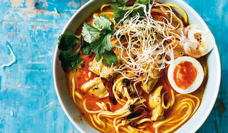 Burmese Coconut Chicken Noodles | Authentic Noodle Soup