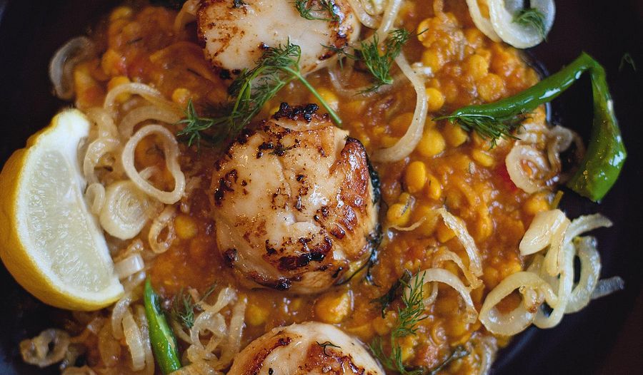 Chana Daal with Scallops