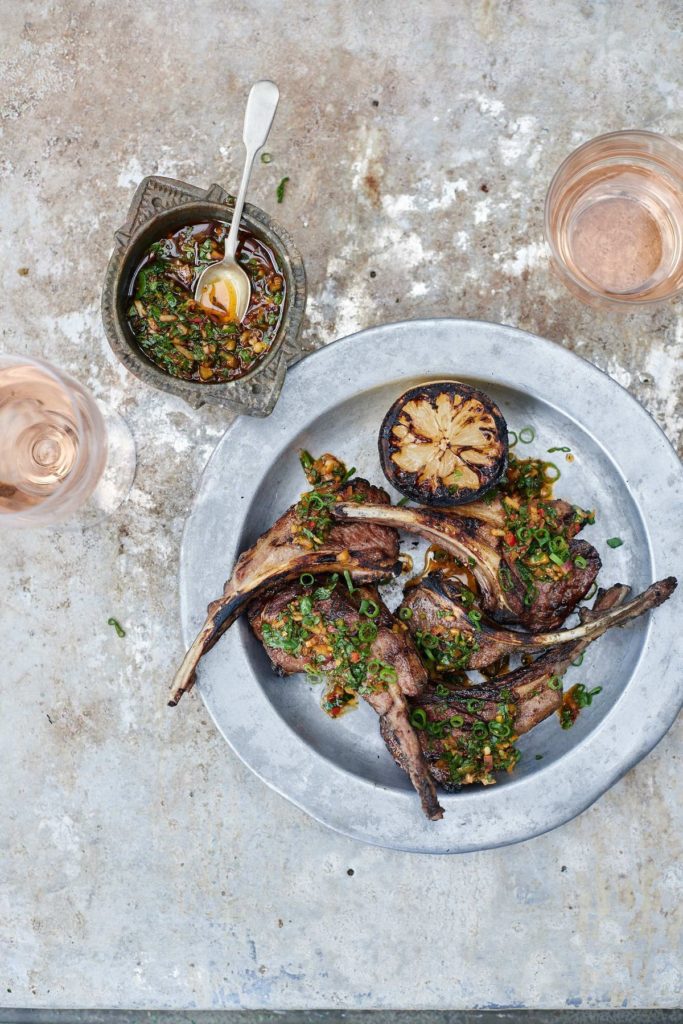 Chargrilled Lamb Cutlets, Chermoula