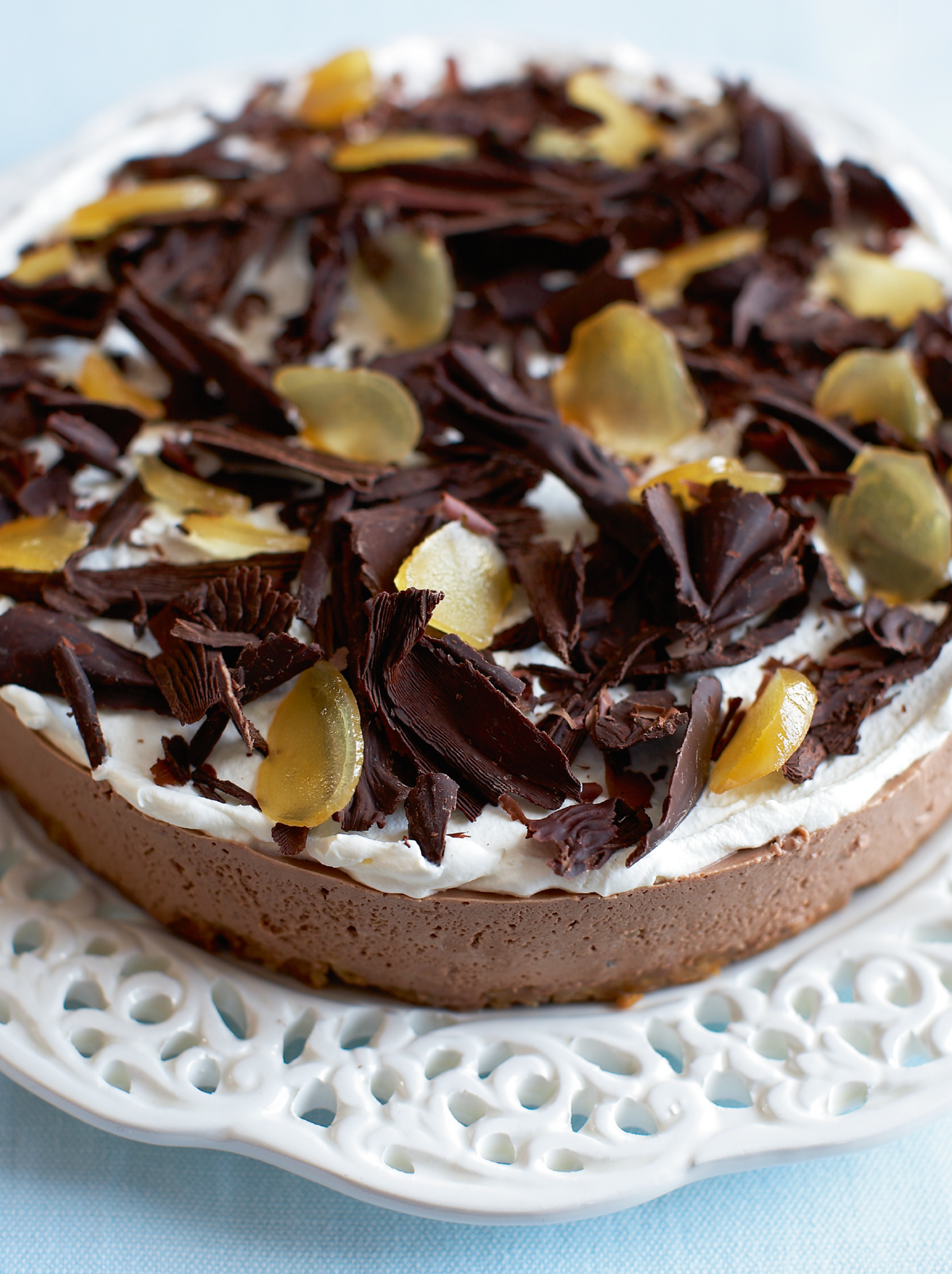 Mary Berry’s Chocolate, Brandy and Ginger Cheesecake