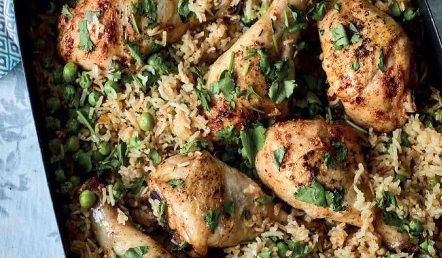 Nadiya Hussain Chicken and Rice Bake Recipe | Family Favourites BBC2