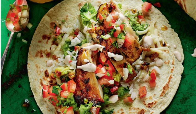 Rick Stein Chicken Burritos with Pico de Gallo Salsa Recipe