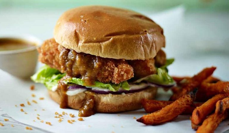 Chicken Katsu Curry Burger Recipe | Sunday Brunch Cookbook