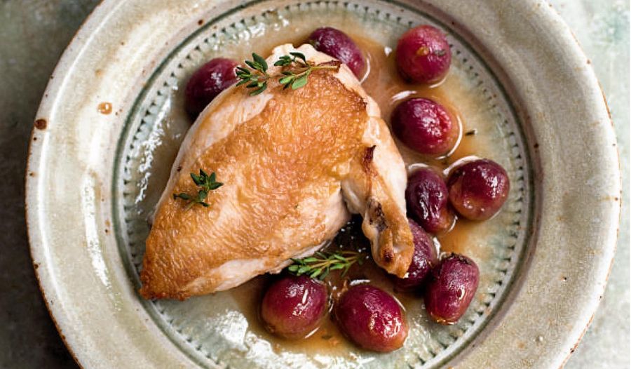 Nigella Lawson's Chicken with Red Grapes and Marsala