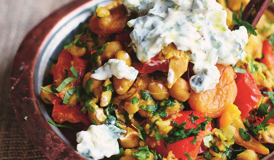 Tagine-inspired Chickpea & Chicken Stew | Healthy Midweek Meal