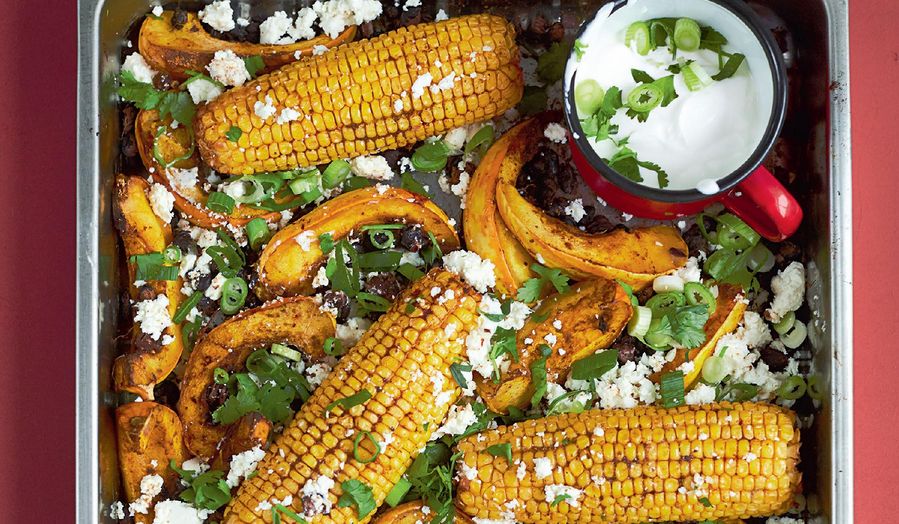 Chipotle Roasted Sweetcorn with Squash